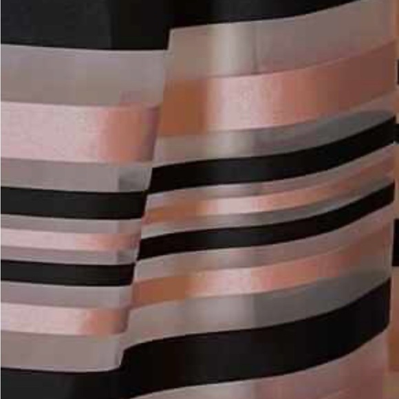 Pink Tartan Satin Stripe Full Skirt - Picture 7 of 9